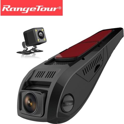Dashcam 170 Degree + 4LED F5 Plus 2018 New Night Vision Full 1080P Auto Camera Mini Hidden Car DVR Multilingual Dual Lens