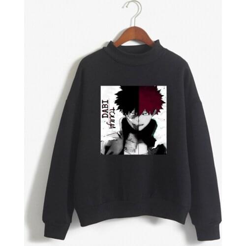 Japanese Anime Hoodies My Hero Academia Hoodie Men Dabi No Hero Academia Shoto Todoroki Graphic Streetwear Sweatshirts