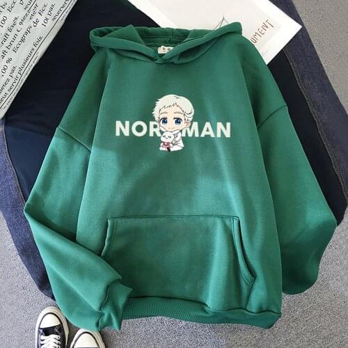 The Promised Neverland Emma Norman Ray Hoodies Unisex Fashion Hoodie Graphic Japanese Anime Sweatshirt Hip Hop Top Female