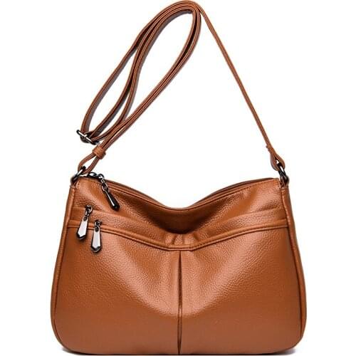 Femme Designer Brand Ladies Top-Handle Bags Leather Crossbody Shoulder Bags for Women Leather Handbags Main