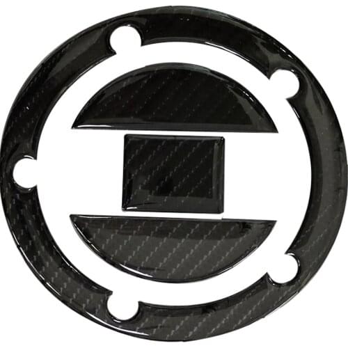3D Carbon Fiber Tank Gas Cap Pad Filler Cover Sticker Decals For SUZUKI 03-15 ALL