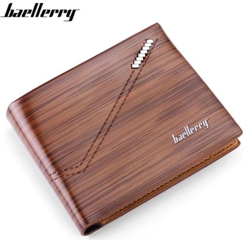 Baellerry Brand Designer Men Wallets High Quality Soft Synthetic Leather Small Wallet Male Card Holder Man Purses Carteira HOT
