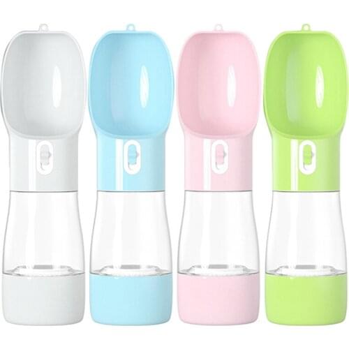 Pet Dog Water Bottle Portable Drinking Water Feeder Bowl Dog Cat Food Feeding For Puppy Dog Cat Outdoor Walking Travel Supplies