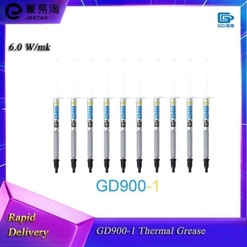 GD900-1 SY1 thermal grease high performance thermal 6.0 W/mk Net Weight 1g GD900-1 Thermal Paste for CPU HeatSink Cooling cooler