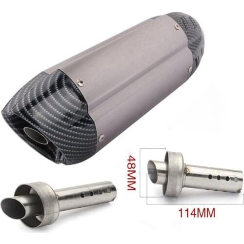 Exhaust Silencer Motorcycle Exhaust Muffler DB Killer Silencer End Catalyst DB Killer FOR Mivv Exhaust Silencer