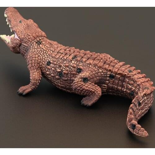Simulation Crocodile Animal Model Toys Ancient Crocodile Nile Chinese Alligator Model for Kids Gifts