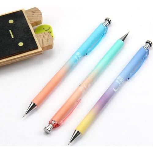 3pcs Stationery Starry Sky Gradient Color Writing For Writing School Creative Cute For Student Mechanical Automatic Pencil