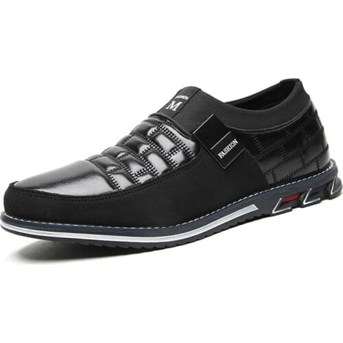 Leather Men Casual Shoes Brand Mens Loafers Moccasins Breathable Slip on Driving Shoes Business Formal Shoes