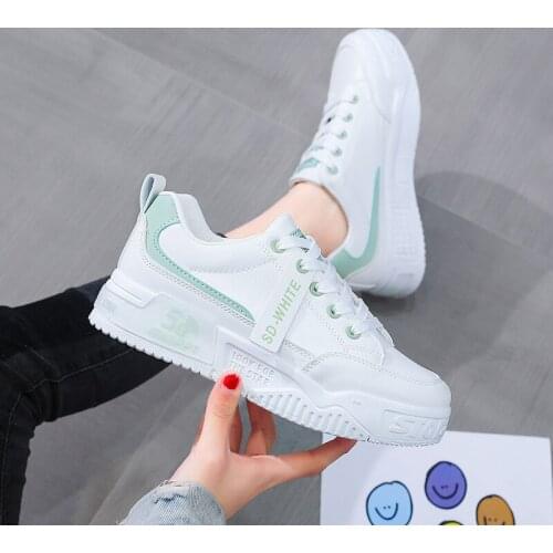 Nice White Shoes Women Fashion Tennis Platform Sneakers Womens Sports Shoes Woman Flats Chaussure Casual Sneakers Woman Basket