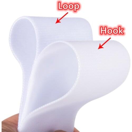 2cm 2.5cm Infant Diaper Magic Sticke 2 Rolls Super Thin Soft Baby Loop Hook Tapes Black White KidsAdhesive Fastener Tapes Sewing