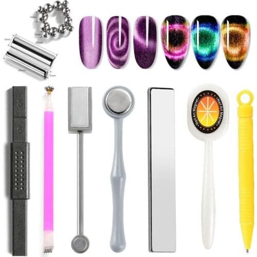 Cat Eyes Magnet Stick Magnet Pen Nail Manicure Tool For Cat Eye Gel Nail Polish Nail Art 3D Special Magnetic Effect Decal Design