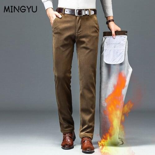 MINGYU Men's Corduroy Trousers