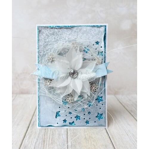 Mmao Crafts Metal Steel Cutting Dies New 4Pcs Flower decoration Stencil For DIY Scrapbooking Paper/photo Cards Embossing Dies