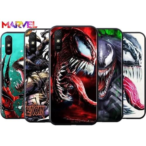 Venom Marvel cool for Xiaomi Redmi 10X Pro 9C 9A 9T 9 GO K40 K30 Ultra K20 8 7 S2 6 5 4X Pro Soft Black Phone Case