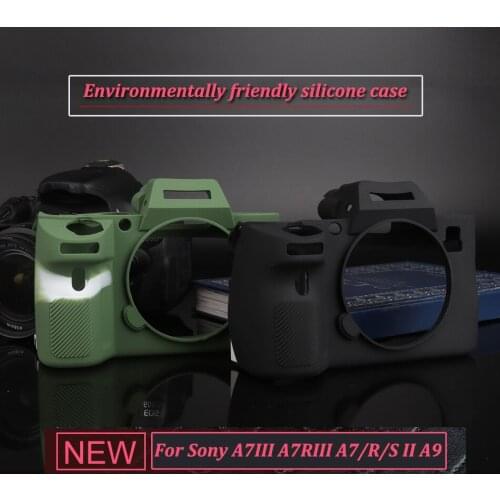 Soft Silicone Rubber Camera Protective Cover Case Bag For Sony A7 Mark II III A7III A7M3 A7R3 A7II A7M2 A7R2 A7S2 A7RII A7SII A9