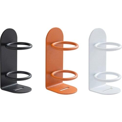 Toothbrush Holder Wall Bathroom Organizer Tooth Brush Holder Cup Stand Iron Shelf Storage Case Rack