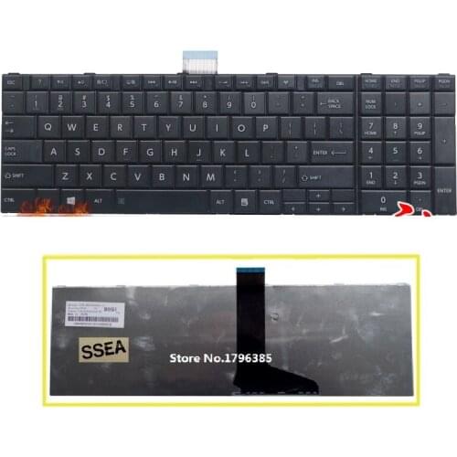 SSEA New US Keyboard For Toshiba Satellite C850 C850D C855 C855D C870 C870D C875 Series L850 L850D L870 L870D L875 L875D