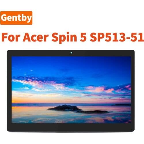 13.3" FHD 1920*1080 Laptop LCD Touch Screen Replacement Assembly With Frame For ACER SPIN 5 SP513-51 30PINS or 40PINS