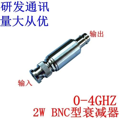 Q9/BNC coaxial fixed 2W attenuator 1-40dB; frequency: DC-4GHz