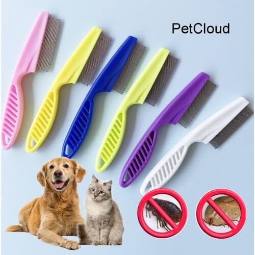 Pet Animal Remove Flea Comb For Dog Cat Kitten Puppy Stainless Steel Fleas Hair Remover Grooming Combs Pet Supplies PetCloud