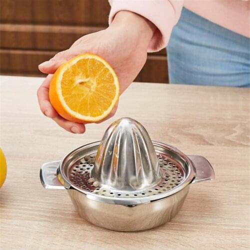 Good quality Stainless Steel Manual Juicer Fruit Lemon Squeezer with Bowl Juicer Strainer 301-0494