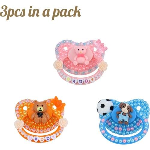 TEN@NIGHT DDLG Adult Baby Size Pacifier 100% Handmake Silicone BPA Free ABDL Adult Size Pacifier Diaper Lover Dummy Dom 3PCS