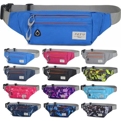 Color waist bag waterproofWomen Men Running Bag Waist Pack Hip Bum Belt Sports Lightweight Breathable Jogging Phone Pouch