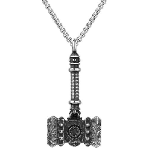 WENDYFO High Quality Stainless Steel Punk Necklace For Men Street Hip Hop Chain Necklaces Charm Jewelry Accessories