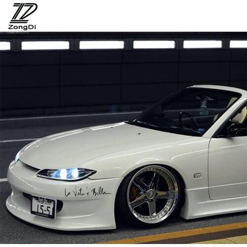 ZD 1Pcs Car Styling Stickers Life is Beautiful for Subaru Impreza XV Hyundai Solaris tucson I30 IX25 creta Kia Rio K2 Ceed 2017