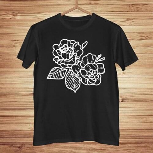 Women 2021 Rose flower Bird Short Sleeve Printing Spring Fashion Lady Clothes Print Tshirt Female Tee Top Ladies Graphic T-shirt