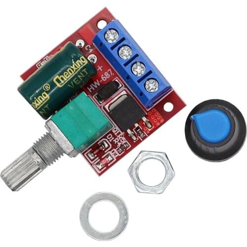 1 PCS PWM DC Motor Speed Controller 5V-35V Speed Control Switch Switch Function LED Dimmer