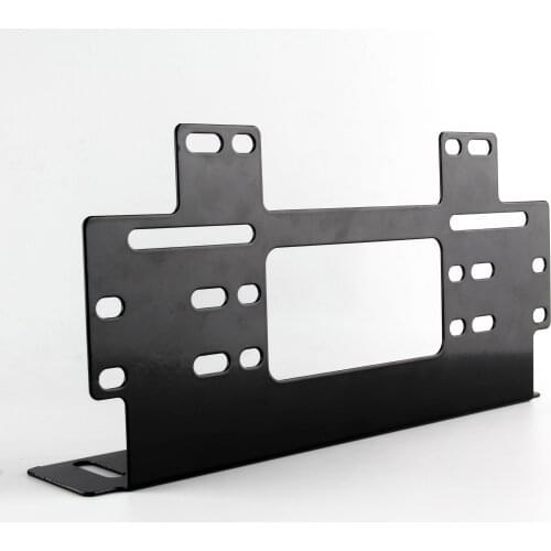 1 Piece Universal Front Bumper License Plate Bracket Car Mount Stand Holder Bracket Black Offroad Light Bar For Work Light Truck