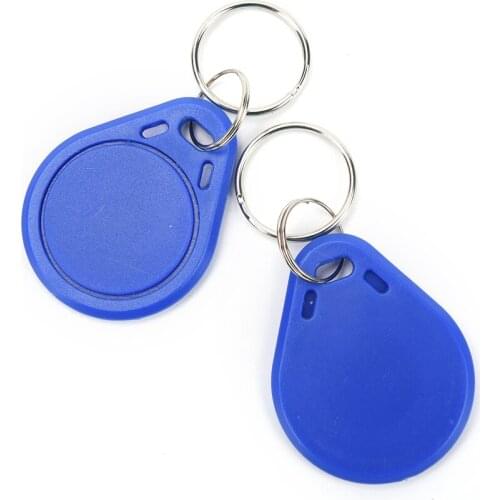 10pcs/lot 13.56MHz ID Badge Keyfob RFID Tag Tags llavero Porta Chave Card Sticker Key Fob Token Ring Proximity Chip