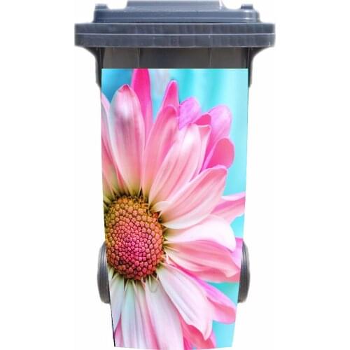 3D Sunflower Rubbish Bin Sticker Wallpaper mural Wall Print Decal Removable Wall Mural Photo self adhesive Gift