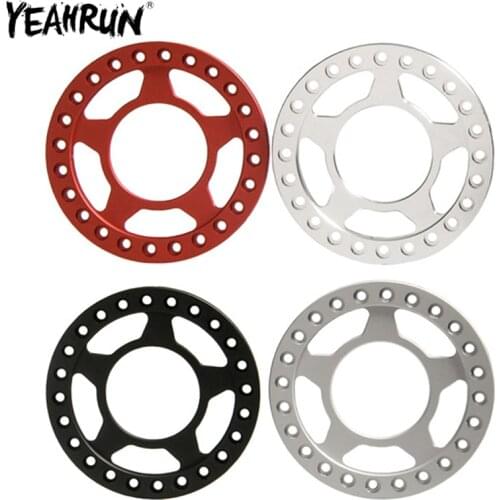 4PCS/Set 1.9" Wheel Outer Rings Aluminum Alloy Beadlock Wheel Rim Pressure Rings for 1/10 Axial SCX10 TRX-4 D90 CC01 RC Crawler