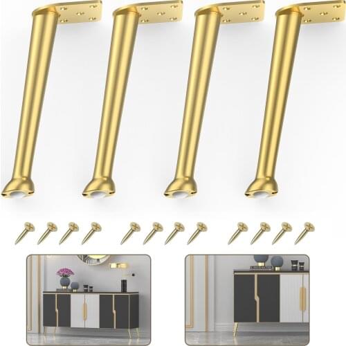 4pcs 20cm iron table Legs for metal Cabinet furniture foot black gold chair sofa bed desk leg cabinet feet to the dresser