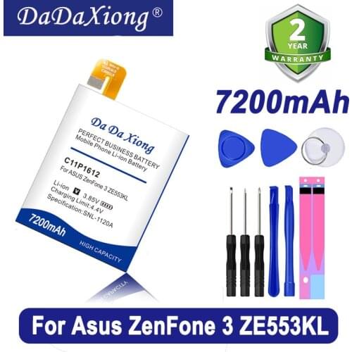 6900mAh C11P1612 Battery For ASUS Zenfone 4 Max Pro Plus ZC554KL X00ID For ASUS Zenfone 3 Zoom Z01HDA ZE553KL