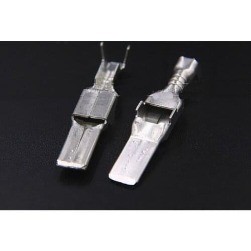 Automotive connector wiring copper terminal tin plated 4.8 insert