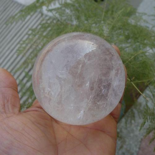 Ddh001089 NATURAL CLEAR QUARTZ CRYSTAL SPHERE BALL HEALING