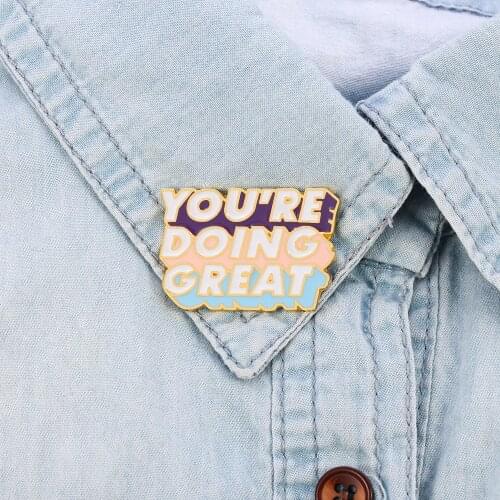 ELAINE ST Brooches Letter On Clothes