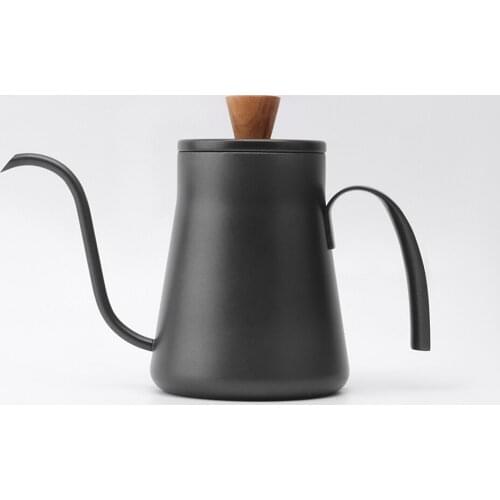 Coffee hand brewing pot for household use long-necked stainless steel mini convenient drip coffee pot 400ml