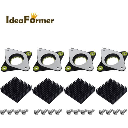 NEMA 17 42 Stepper Motor Mount Bracket Steel Rubber Damper Shock Absorber Ring Pad 54x54x7mm Bracket 3D Printer DIY CNC Parts