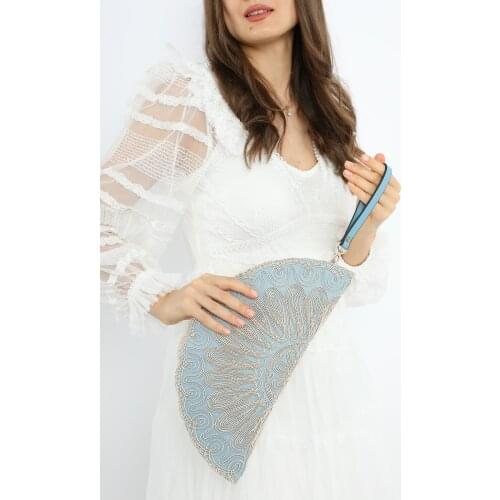 Madamra Women's Blue Clutches