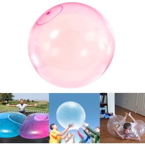 Inflatable Funny Toy Ball Bubble Balloon Amazing Tear-Resistant Super Gift Inflatable Balls for 2019 Outdoor Party Multicolor