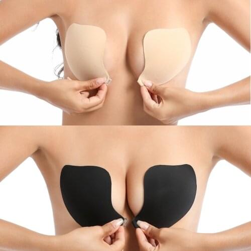 Small Chest Invisible Underwear, Thickened Gather, Silicone Bra, One Piece, Mango Silicone Chest Sticker