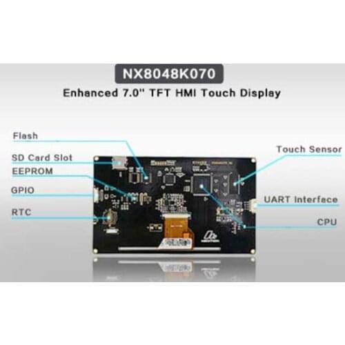 Nextion K7.0 Enhanced HMI Smart USART UART Serial Touch TFT LCD Module Display Panel For Raspberry Pi NX8048K070