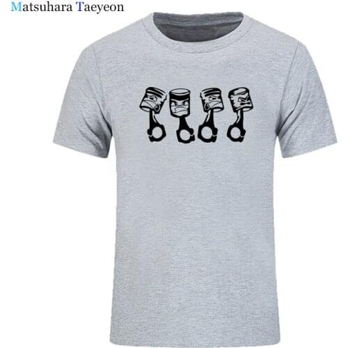 Angry Pistons 2018 New Funny T Shirt Men Funny Tshirt Man Clothing Short Sleeve T-shirt Tees Tops clothing brand