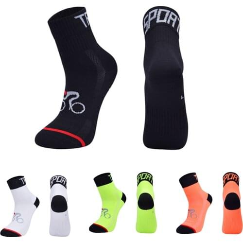 2021 New Men Women Cycling Sock Breathable Outdoor Basketball Socks Protect Feet Wicking Bike Running Football Sport Socks
