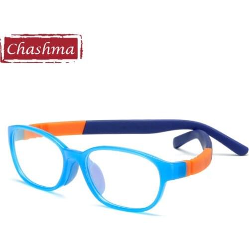 Prescription Glasse Frame Silicone Rubber Material Frame Children Eyewear Kids Optical Glasses Frame Girls Boys Soft Eyeglasses