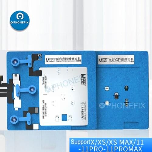 Maant BGA Reballing Platform + Tin Planting Steel Mesh for iPhone X-11Pro Max Dot Matrix Face ID Not Available Reballing Fixture